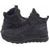 GEOX Pánske kožené čižmy Black čierne U46HMA-0FFBC-C9999 veľ.41