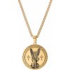 Prívesok z chirurgickej ocele Amulet Sedem archanjelov - Zlatý - včetně řetízku 3mm/ 60 cm