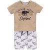 DIRKJE Set 2dielny kr. nohavice 74 Sand+White+aop