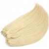 Clip in maxi set 73cm pravé ľudské vlasy - REMY 280g - najsvetlejšia blond