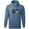 Je mi 60 pivo - Mikina pánska Cape s kapucňou - 3XL ( Denim )