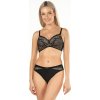 Podprsenka Push-up bez kostíc Nipplex Clarisa - Čierno-béžová / 85C
