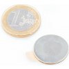 SOLLAU Neodymový magnet valec (samolepící) D 20x1 mm, Neodym, N40, ponikelovaný