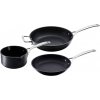 Le Creuset – 3 set hliníkových riadov, panvica plytká 24 cm, panvica hlboká 26 cm a hrniec 16 cm