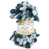Alize Puffy Color 6532 - odtiene sivej (pletenie rukami bez ihlíc)