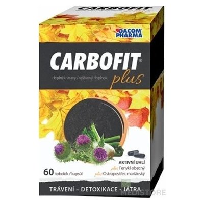 Dacom Pharma Carbofit rostlinné tobolky 60 kapsúl