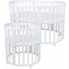 Drevená postieľka Waldin Baby Grow 81 x 128,5 cm biela
