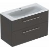 Kúpeľňová skrinka s umývadlom Geberit Selnova 100x50,2x65,2 cm v dekore láva mat 501.245.00.1