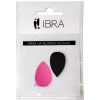 Ibra Makeup Mini hubky na make-up Black + pink 2 ks