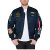 Alpha Industries MA-1 Pilot zimná bunda black rep blue ovd modrá