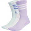 adidas Performance adidas 3-Stripes Cushioned Crew Socks 3 Pairs | 4068809282696 | Fialová | L