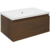 Kúpeľňová skrinka s umývadlom SAT B-Way 59x30x45 cm matný orech BWAY60NUTU1