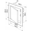 Vents Dvierka revízne kovové DM 600 x 600 mm