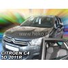 Deflektory na Citroen C4 II, 5-dverová (+zadné), r.v.: 2010 -