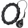 Masážní hula hoop HMS HHW11 PLUS SIZE se závažím černá