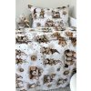 INTERMEDIC SK Detské vianočné obliečky Hnedý škriatok – 90×130/45×65 cm