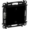 VALENA LIFE Dvojpólový spínač 16A čierny 756322