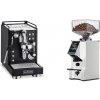La Pavoni Mini Cellini, black + Eureka Mignon Specialita Smart, CR white