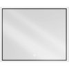 Mexen Erma kúpeľňové zrkadlo s osvetlením 100 x 80 cm, LED 6000K, proti zahmlievaniu, čierny rám - 9814-100-080-611-70