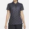 Dámska pološeľa Nike Golf DriFit VICTORY S/S Print čierna s potlačou S