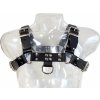 Kožený postroj Mister B Chest Harness Saddle Leather čierny L, pánsky kožený harness