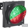 BranyPosuvne.sk Jednokomorový semafor, duálny zelená/červená, LED, 230V, polyamidové telo, IP65