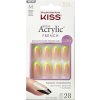 KISS Nalepovacie nechty Salon Acrylic French Color Hype 28 ks