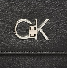 Calvin Klein kabelka Re-Lock Tote W/Flap Pbl K60K610178 Čierna