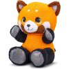 Panda červená plyšová 24cm (W056045)