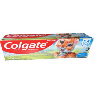 Colgate Toddler Buble Fruit 2-5 let detská zubná pasta s příchutí žvýkažky 50 ml