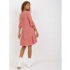 Šaty D73761M30214A3 tmavo ružové S