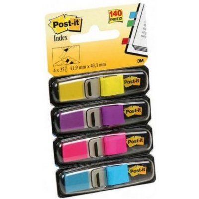 Post-it index úzky, 11,9x43,1 mm, neónové farby