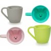 Melii Silicone Bear Mug hrnček Pink & Purple 2x145 ml