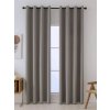 MKLozkoviny.sk Blackout závesy Ricardo prírodné - 140 x 250 cm (2ks) - krúžky