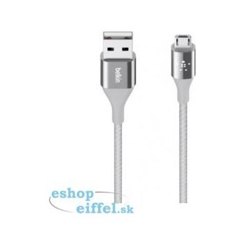 Belkin kabel F2CU051bt04-SLV USB-A 2.0 /micro-USB, 1,2m, stříbrný