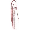 Steblo s pramienkami 120 cm, červená farba