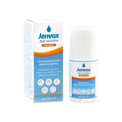 Jenvox fast sensitive Proti poteniu roll-on antiperspirant 1x50 ml