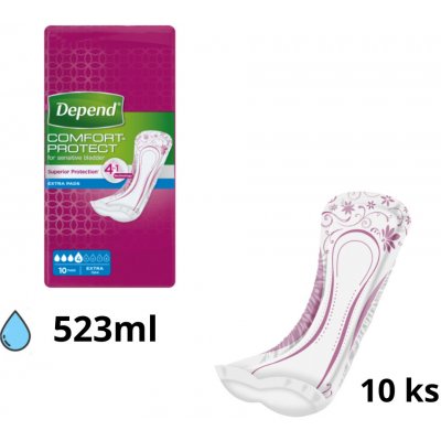 Depend Pads Extra 10 ks