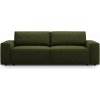 Micadoni Home Tmavozelená rozkladacia pohovka z textílie bouclé 247 cm Jodie