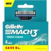 Gillette Mach3 Fresh Clean náhradné brity 4 ks