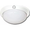 Stropné svietidlo s senzorom, biele, IP44, max 60W (W121-BI)
