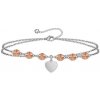 Swarovski e. dámsky náramok so srdiečkom Have Love, rose gold seb5908