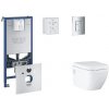 Grohe Rapid SLX - Set predstenovej inštalácie, klozetu, dosky SoftClose a tlačidla Skate Cosmopolitan, chróm SANI11BB2107