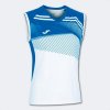 Joma Dámsky dres SUPERNOVA II T SHIRT WHITE ROYAL SLEEVELESS
