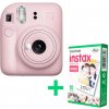 FUJIFILM INSTAX Mini 12, Blossom Pink, Fotoaparát + 10x foto (70100161554)
