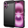 Techsuit Carbon Silicone kryt na iPhone 16 Plus – čierny