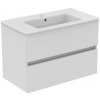 Ideal Standard Eurovit+ - Skrinka s umývadlom, 55x80x44 cm, 2 zásuvky, lesklá biela R0574WG