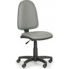 Euroseat Dielenská pracovná stolička na kolieskach TORINO bez podpierok rúk, permanentný kontakt, pre mäkké podlahy, sivá