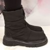 Dámske čierne kožené zimné čižmy Arctic Chic