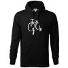 Cycle bicykel - Mikina pánska Cape s kapucňou - S ( Čierna )